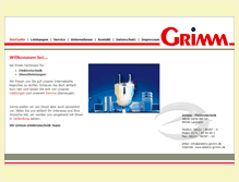 Tablet Screenshot of elektro-grimm.de